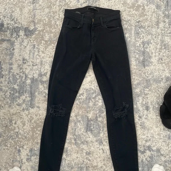 JBRAND BLACK SKINNY JEANS RIPPED - Main Image